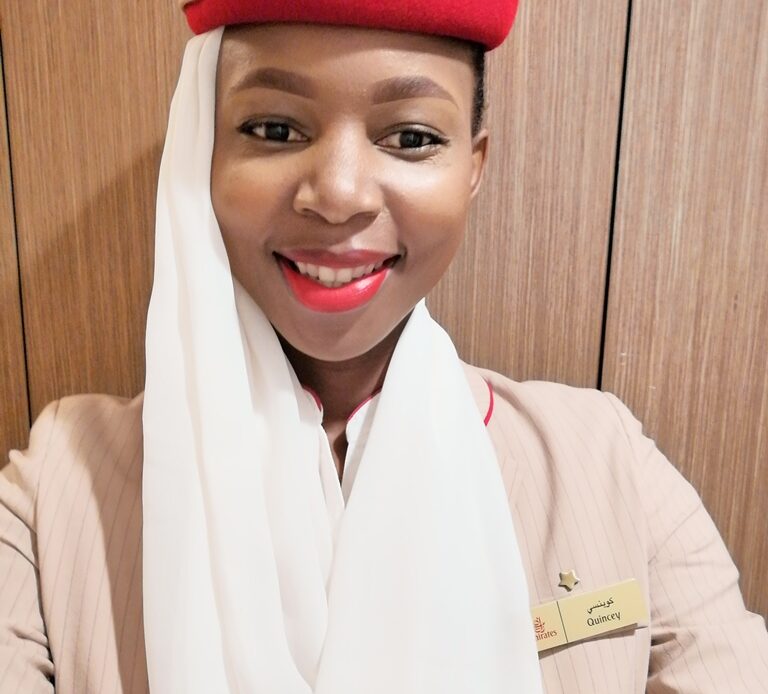 Meet Quincey Moyo: a Zimbabwean cabin crew member with Emirates