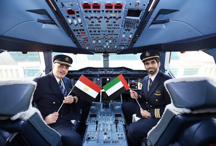 Emirates debuts its A380 at Cairo International Airport